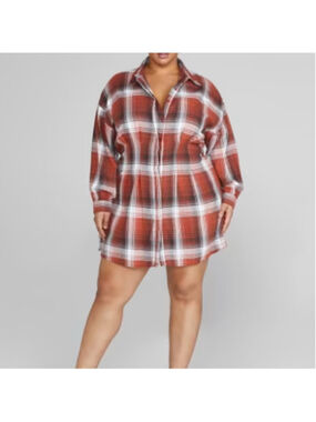 fashion to figure jasmine plaid dress size 2x